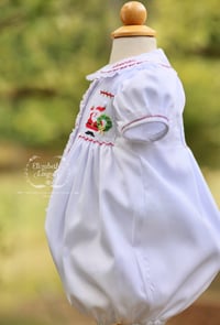 Image 11 of ELH x Manolitas Girl's Hand Smocked Santa Collection 