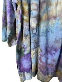 Image 11 of XL Cotton Woven Forager Top in Earthy Watercolor Ice Dye