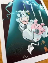 Image 2 of Moo. F.O. 30cm by 13cm Prints Cheo Signed And Stamped