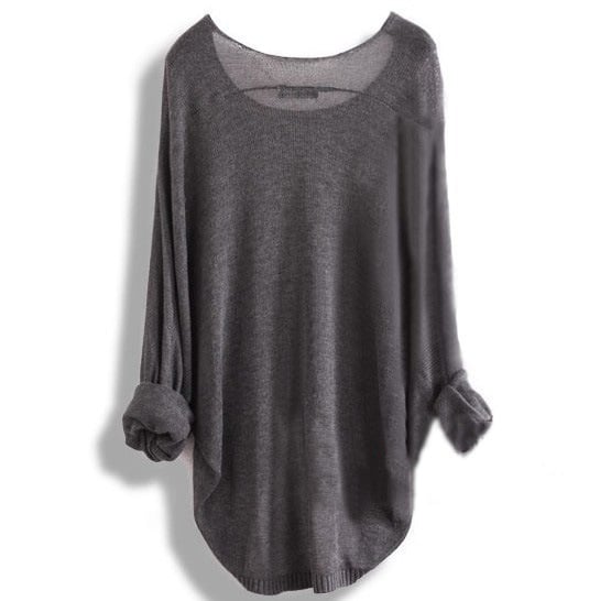 Image of Long-sleeved knit shirt blouse hollowLong-sleeved knit shirt blouse hollow A 083101