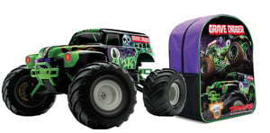 Image of Traxxas Grave Digger 1/16 (7202a) with an extra battery, charger & parallel battery wiring harness.