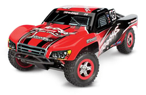 Image of Traxxas Slash 4x4 1/16 Brushed (7005) with extra battery, charger & parallel battery wiring harness