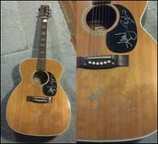 Image of All Time Low signed acoustic guitar
