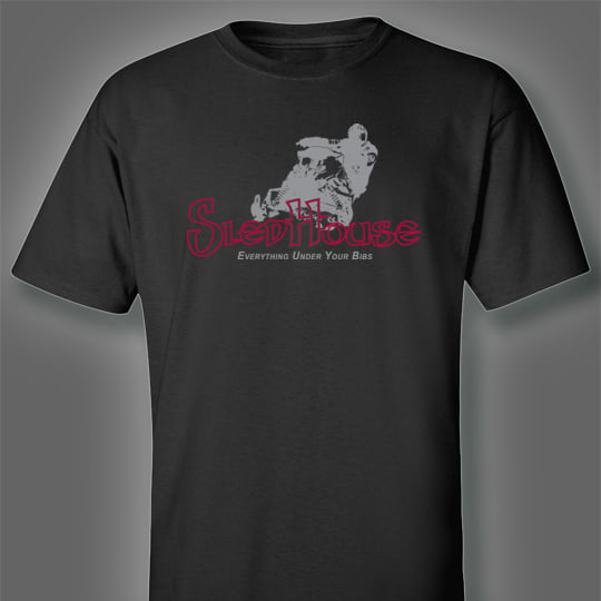 Image of SledHouse Logo T  BLACK