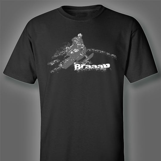 Braaap Logo T Black / SledHouse