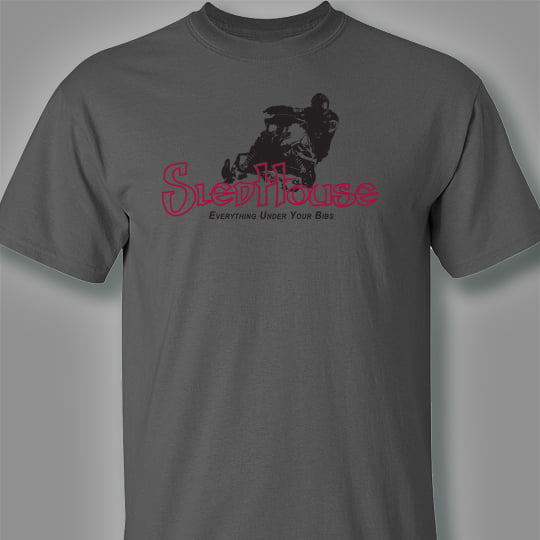 Image of SledHouse Logo T  Charcoal