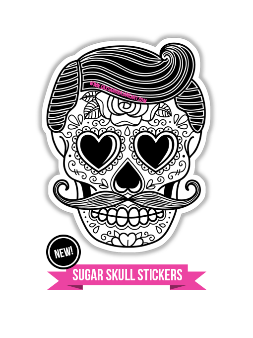 Image of Sugar Skull Gentleman Stickers