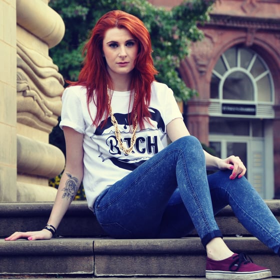 Image of B!tch Tee White