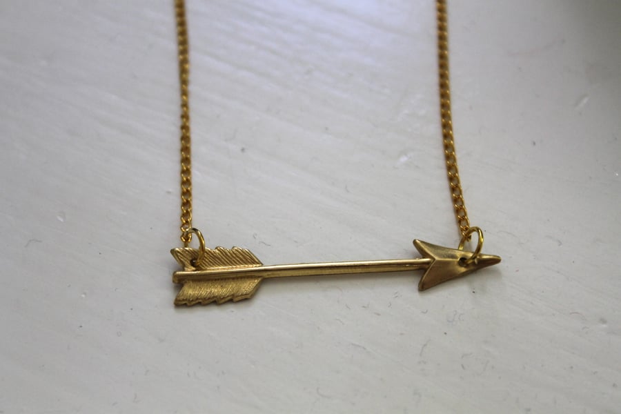 Image of Golden Arrow Necklace