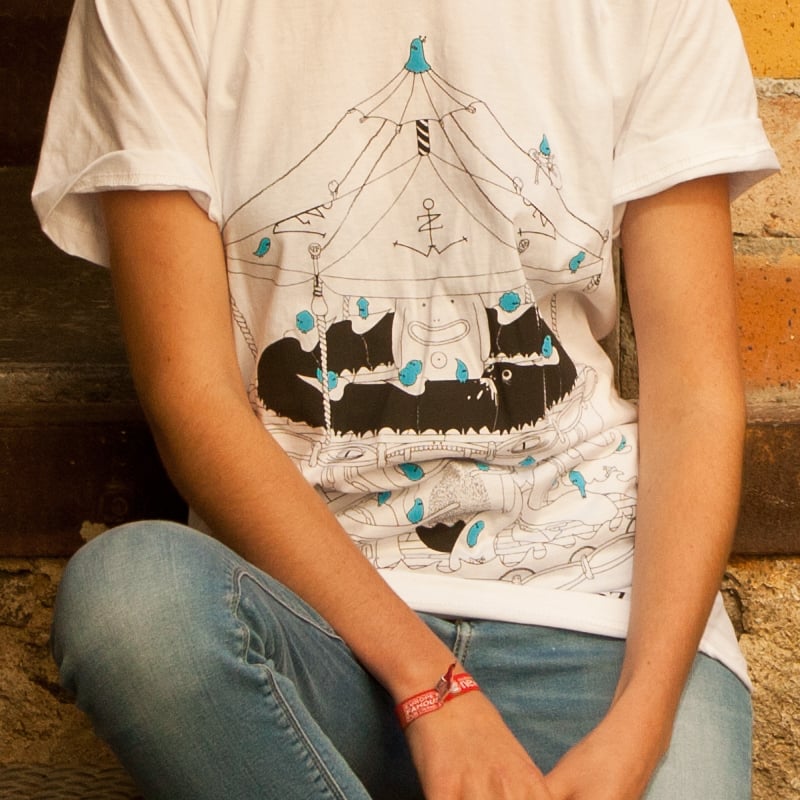 Image of BMFAB × NIWOZ BLUE TEE