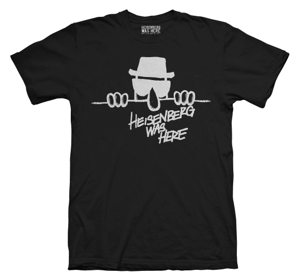 Image of MENS HEISENBERG WAS HERE TEE - BLACK