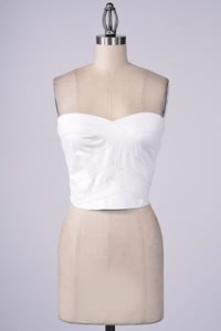 Image of Faux Leather Crop Top