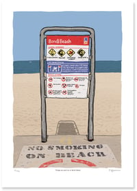 Image 1 of Things You Can't Do on Bondi Beach limited Edition Digital Print