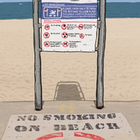 Image 2 of Things You Can't Do on Bondi Beach limited Edition Digital Print