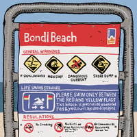Image 3 of Things You Can't Do on Bondi Beach limited Edition Digital Print