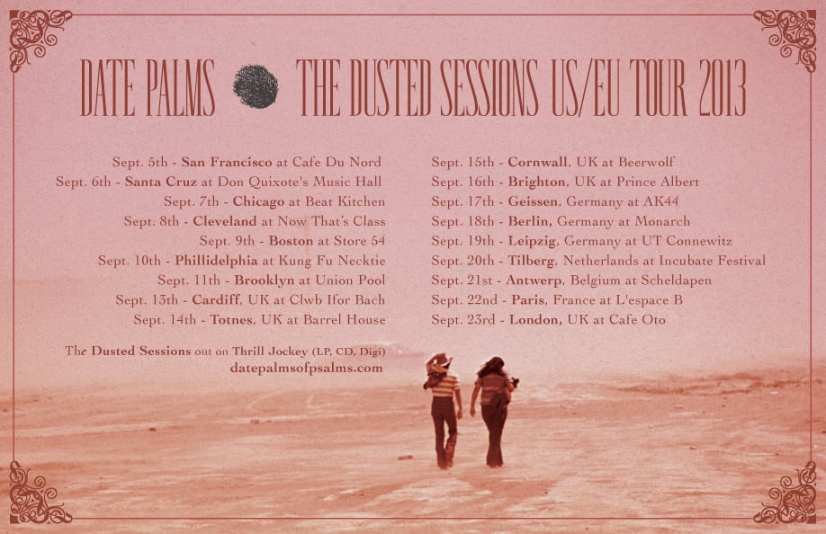 Image of The Dusted Sessions 2013 US/EU Tour Poster