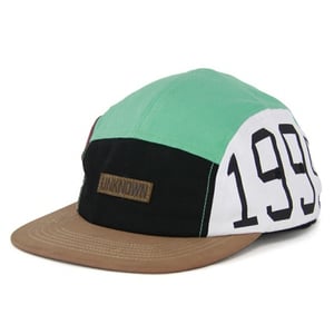 Image of UNKNOWN 1999 Aqua 5 Panel Hat w Suede Brim 
