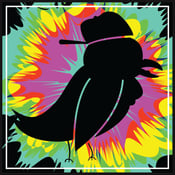Image of Tie Dye Bird Logo Sticker