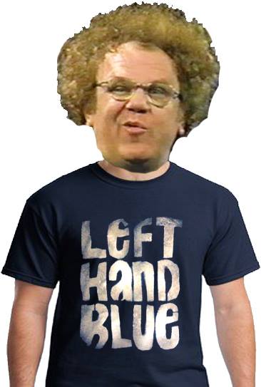 Image of Navy Blue "Left Hand Blue" Tee