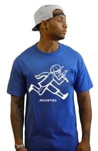 Image of Bandit Man T-Shirt In Blue