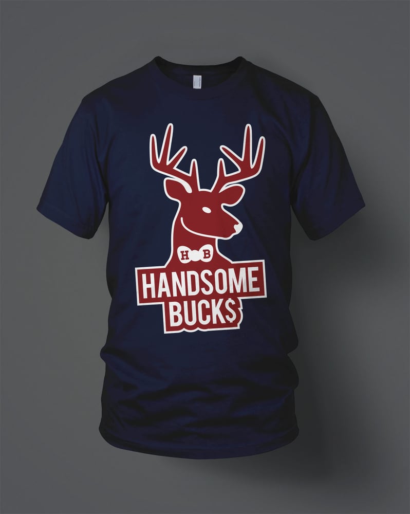 Image of H.Bucks Deer Logo Tee (navy)