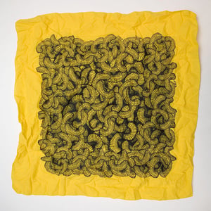 Image of Yellow, Red and Green The Selby Worm Bandanas