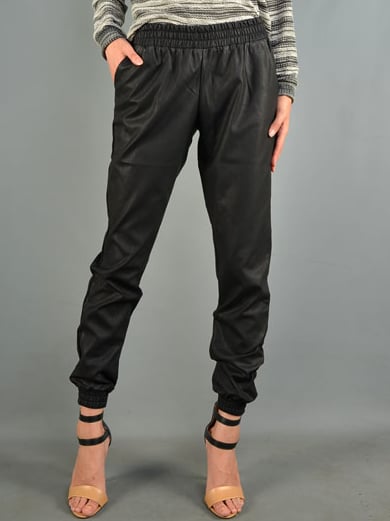 Image of LEATHER JOGGERS