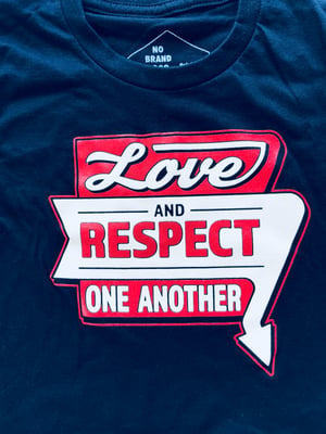 Women’s Love and Respect One Another crop top 