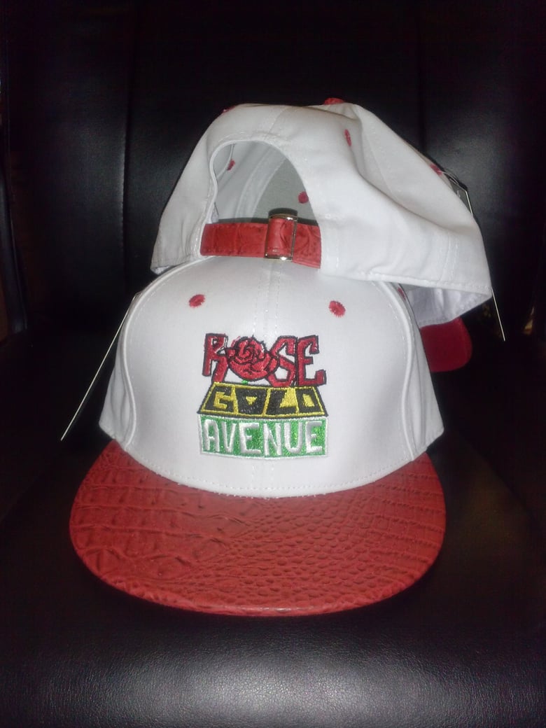 Image of Rose Gold Avenue Gator Red Polo Style Strapback