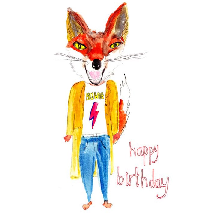 Image of Bowie Birthday Fox