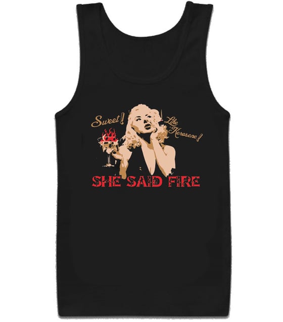 Image of Unisex "Kerosene" Black Tank 