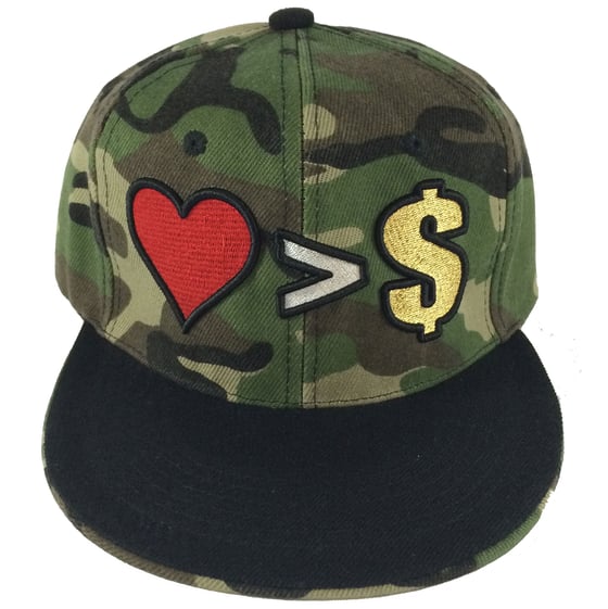 Image of  "Love Over Money" snapback