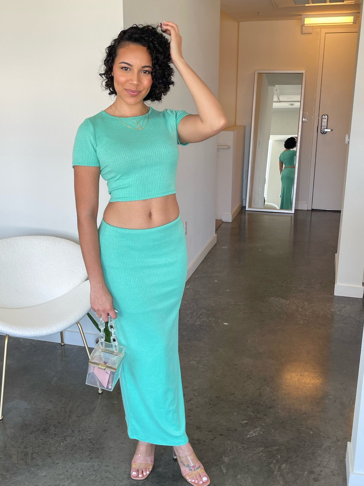 Image of Mermaid Maxi Skirt Set