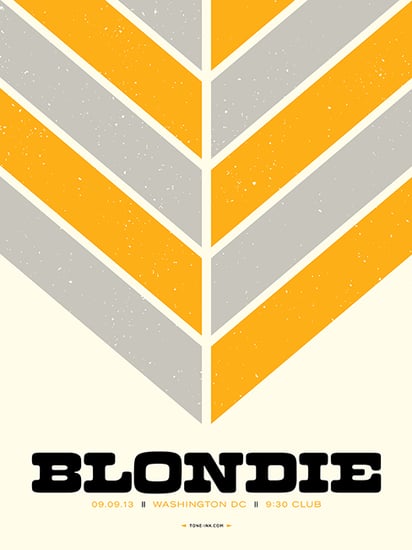 Image of Blondie - Washington DC '13 (Yellow)