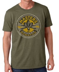Image 2 of Heather MOCS Logo shirt Military Green