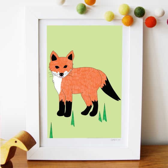 Image of Fox Cub Art Print