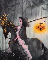 Image 2 of The Little Black Riding Hood Witch - Inktober 28