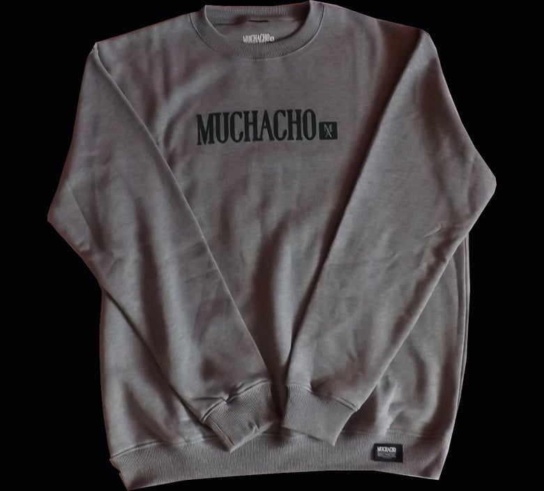 Image of Muchacho Crewneck - Grey / Green Print