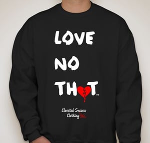 Image of Black "Love No Thot" Crew Neck
