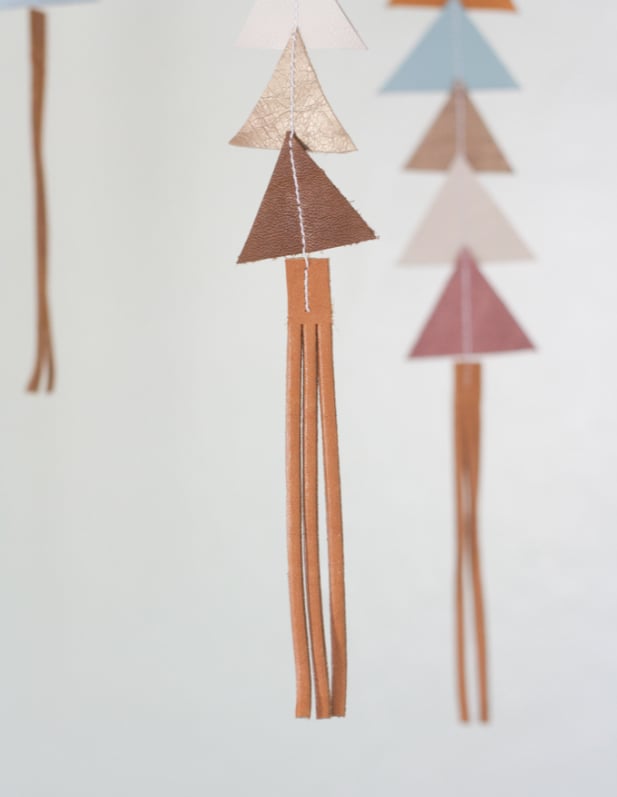 Image of The Leather Triangle Mobile in Fiona