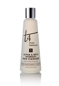 Image of T4 Alpha & Beta Hydroxy Face Cleanser-8 oz. For All Skin Types