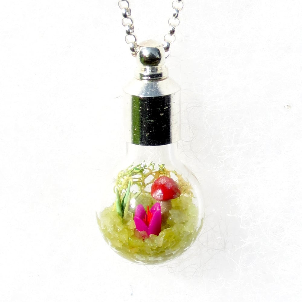 Image of Ecosphere Necklace, Springtime Pendant Necklace, by Hieropice