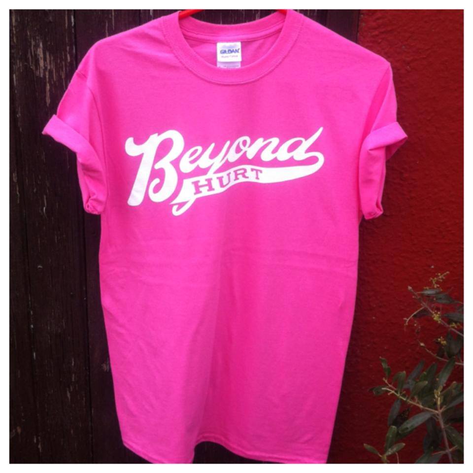 Image of Baseball Logo Tee Pink