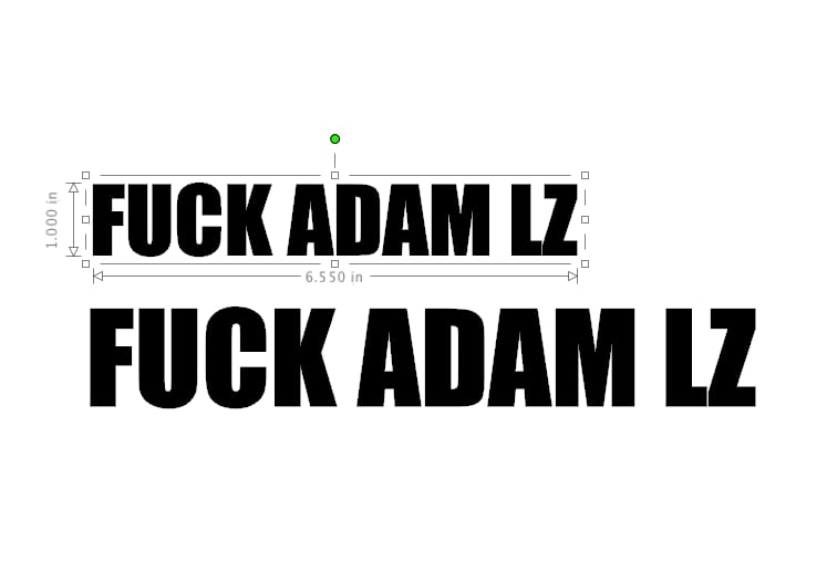 Image of "FUCK ADAM LZ"