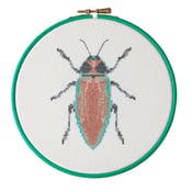 Image of Red Beetle cross-stitch PDF pattern