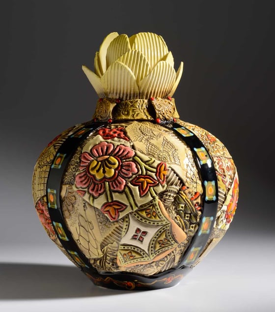 Image of Artichoke ceramic Vessel