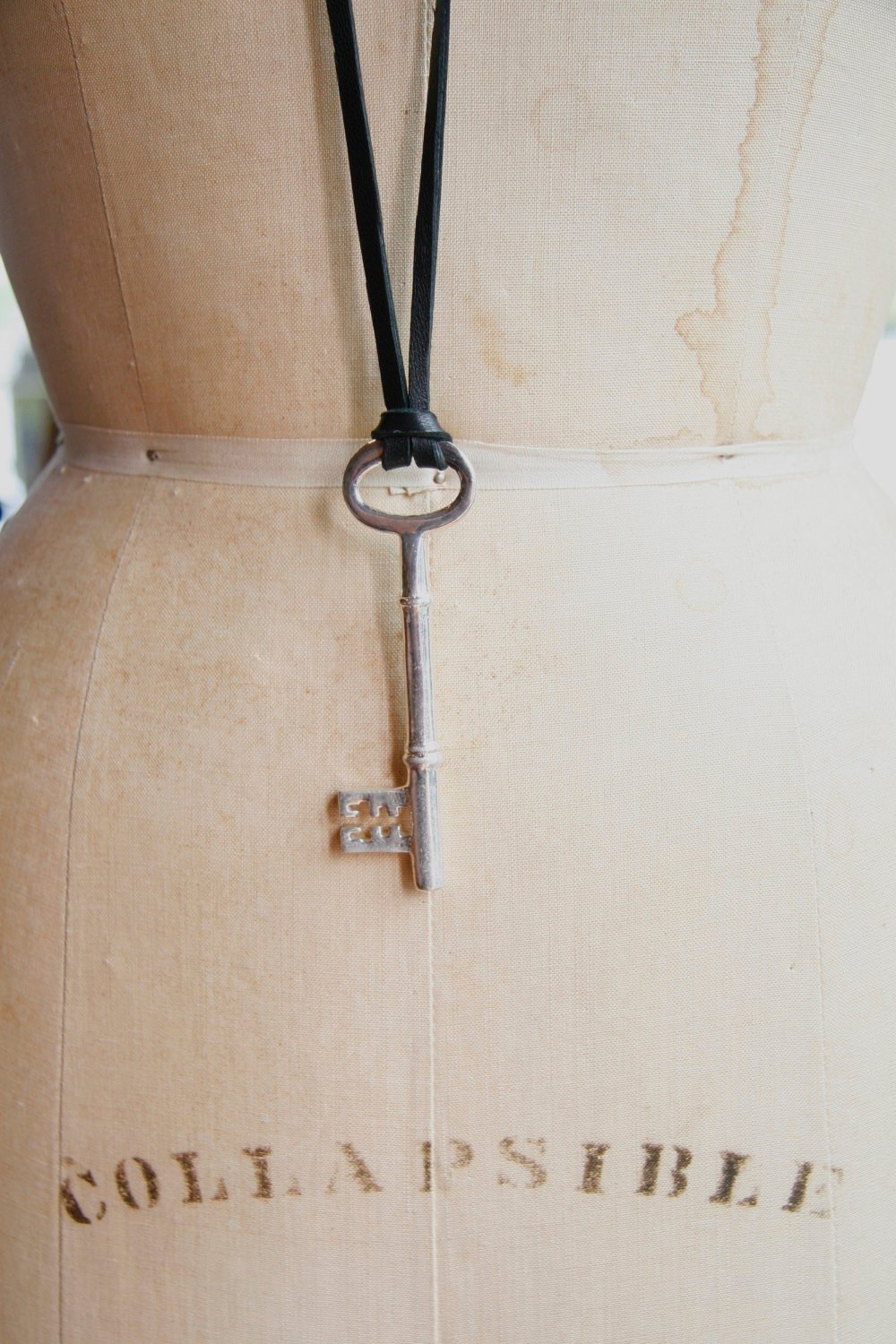 Antique Florentine Key and Lambskin