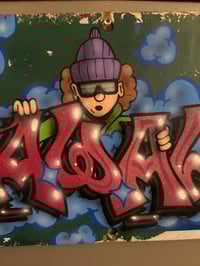 Image 3 of Awal “bboy” metal sign 