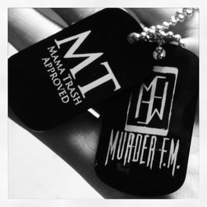 Image of Murder FM "Trashfest" 2013 Dog Tags (SOLD OUT)