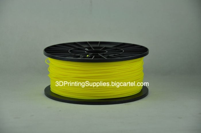 ABS filament for 3D Printers Bestfilament. Color yellow. 1 kg. $24.30